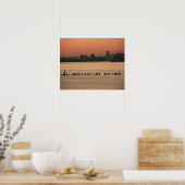 Baltimore City Sunset Poster (Küche)