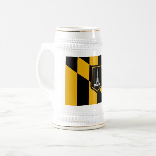 Baltimore Flag Bierglas (Vorderseite Links)