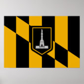 Baltimore Flag Poster (Vorne)