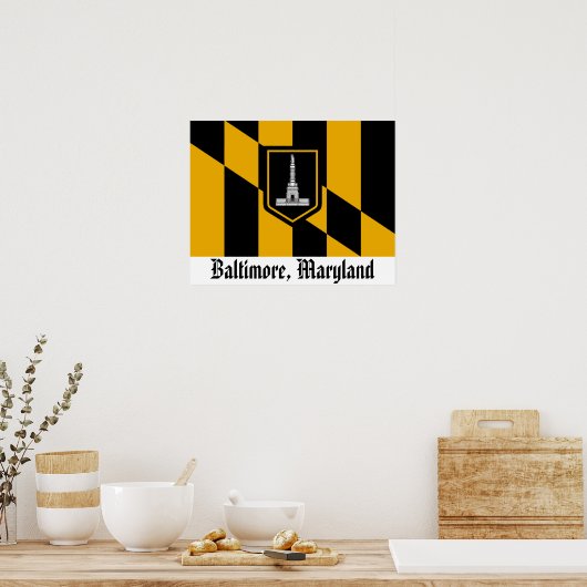 Baltimore Flag Poster (Küche)