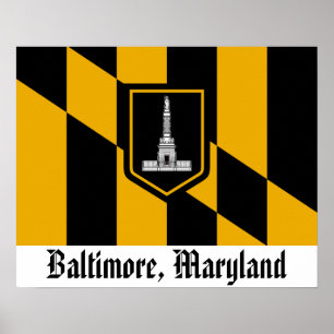 Baltimore Flag Poster