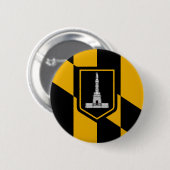 Baltimore-Flagge Button (Vorne & Hinten)