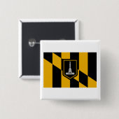 Baltimore-Flagge Button (Vorne & Hinten)