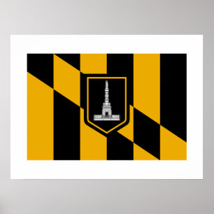 Baltimore-Flagge Poster