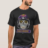 Baltimore Football Helmet Sugar Skull T-Shirt (Vorderseite)