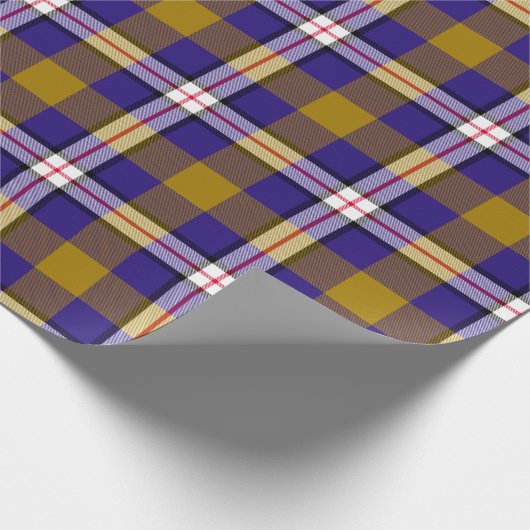 Baltimore Football Kariert Wrapping Paper Geschenkpapier (Ecke)