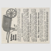 Baltimore Garden Barrows Vintage Werbung Seidenpapier (Vorderseite)