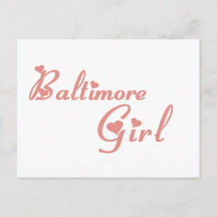 Baltimore Girl T-Shirts Postkarte