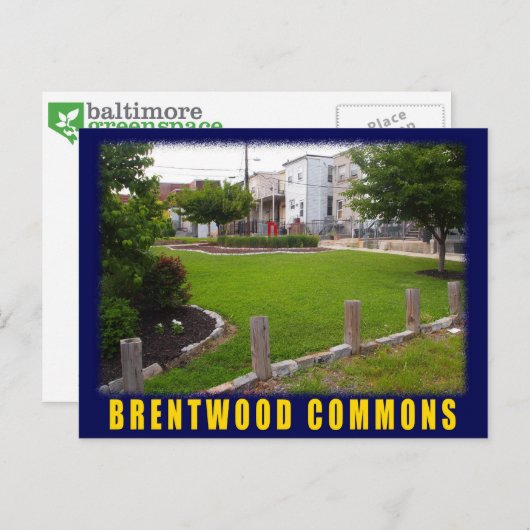 Baltimore Green Space Brentwood-Postkarte Postkarte (Vorne/Hinten)