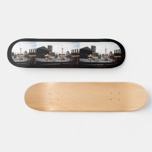 Baltimore-Hafen-Foto-SchabloneSkateboard Skateboard (Horizontal)