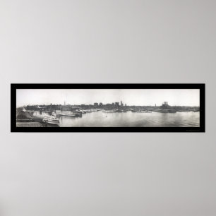 Baltimore-Hafen, MD-Foto 1912 Poster