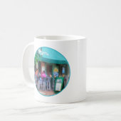 "Baltimore - Happy Hour in Fells Point": Fine Art Kaffeetasse (Vorderseite Links)