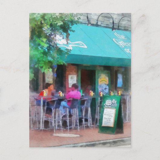 "Baltimore - Happy Hour in Fells Point": Fine Art Postkarte (Vorderseite)