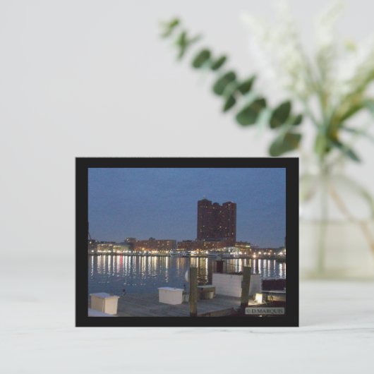BALTIMORE HARBOR POSTCARD POSTKARTE (Stehend Vorderseite)