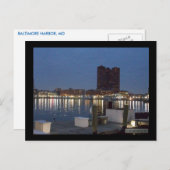 BALTIMORE HARBOR POSTCARD POSTKARTE (Vorne/Hinten)