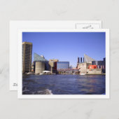 Baltimore Harbour Postkarte (Vorne/Hinten)