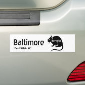 Baltimore"Häschen" RATTEN Abkommen mit IHM! Autoaufkleber (Auf Auto)