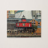 Baltimore Innenhof Seven Foot Knoll Leuchtturm Puzzle (Horizontal)