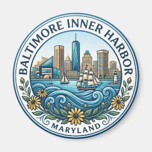 Baltimore Inner Harbor Maryland Magnet