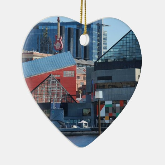 Baltimore Inner Harbour Keramik Ornament (Rechts)