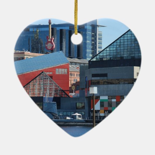 Baltimore Inner Harbour Keramik Ornament (Hinten)