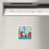 Baltimore Inner Harbour Magnet (In Situ (Geschirrspüler))