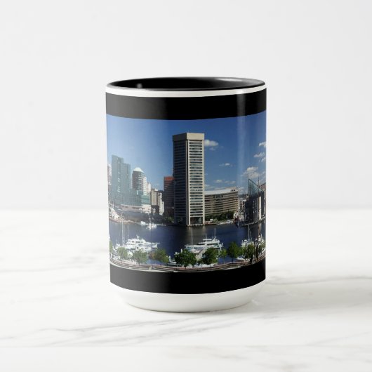 Baltimore Inner Harbour Panorama Tasse (Zentrum)