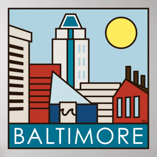 Baltimore Inner Harbour Poster (Vorne)