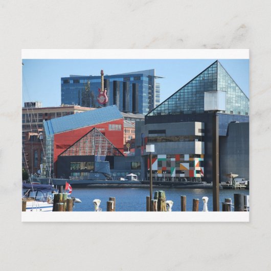 Baltimore Inner Harbour Postkarte (Vorderseite)
