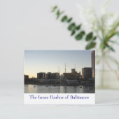 Baltimore Inner Harbour Postkarte (Stehend Vorderseite)