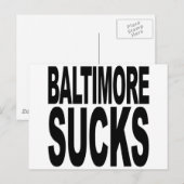 Baltimore Ist zum Kotzen Postkarte (Vorne/Hinten)