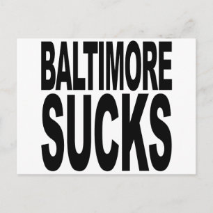 Baltimore Ist zum Kotzen Postkarte