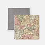 Baltimore Karte von Mitchell Magnet (Vorderseite/Rückseite)