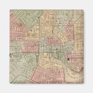 Baltimore Karte von Mitchell Magnet
