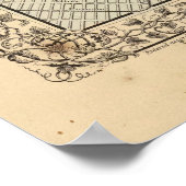 Baltimore Karte von Mitchell Poster (Ecke)