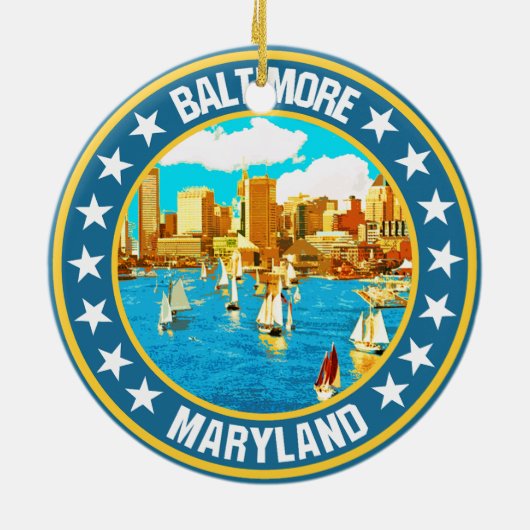 Baltimore Keramik Ornament (Hinten)