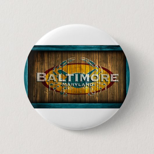 Baltimore-Krabbe Button (Vorderseite)
