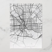 Baltimore Liebe Locator | Städtische Hochzeit Folieneinladung (Rückseite)