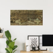 Baltimore Maryland 1870 Antique Panoramakarte Poster (Heimbüro)