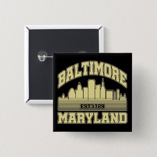 Baltimore, Maryland Button (Vorne & Hinten)