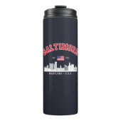 Baltimore Maryland Chic Cityscape Design Thermosbecher (Vorderseite)