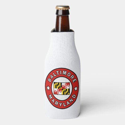 Baltimore Maryland Flaschenkühler (Flaschenvorderseite)