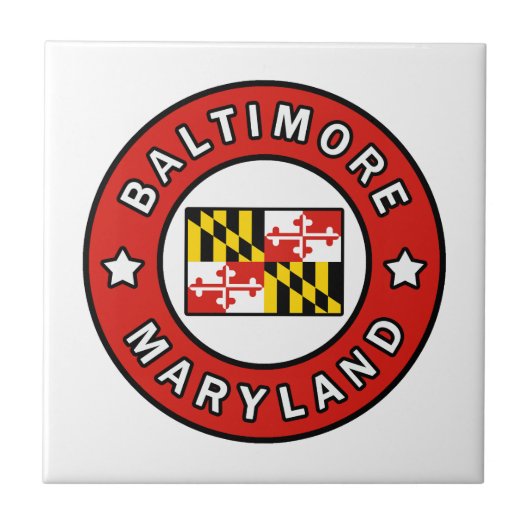 Baltimore Maryland Fliese (Vorderseite)