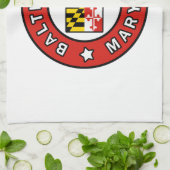 Baltimore Maryland Geschirrtuch (Gefaltet)