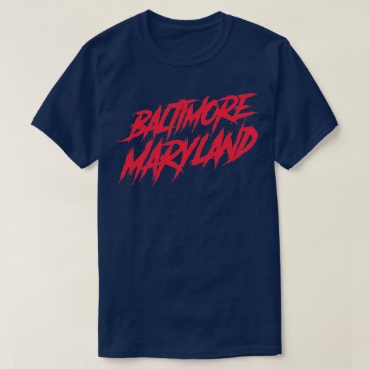 Baltimore Maryland Graffiti Style T-Shirt (Design vorne)