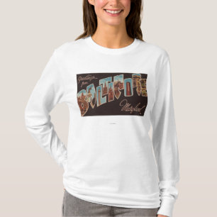 Baltimore, Maryland - große Buchstabe-Szenen 3 T-Shirt