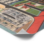 Baltimore, Maryland - Große Buchstabenszenen 2 Poster (Ecke)