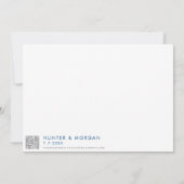 Baltimore Maryland Karte Minimal Moderne Hochzeit (Rückseite)