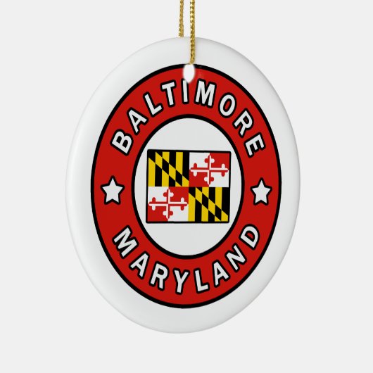 Baltimore Maryland Keramik Ornament (Rechts)
