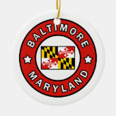 Baltimore Maryland Keramik Ornament (Vorne)